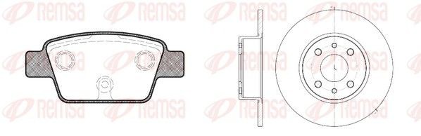 REMSA Kit de travões 8861.00 8861.00 Kit travões FIAT FIORINO REMSA