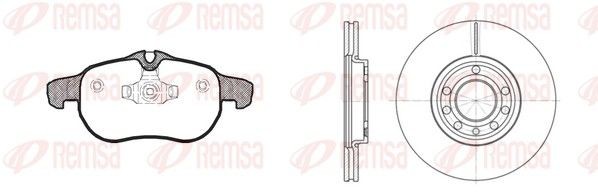 REMSA Pidurikomplekt, ketaspidur 8888.00 8888.00 Pidurikomplekt FIAT SEICENTO REMSA