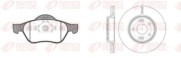 REMSA Remschijven en blokken 8962.00 Suzuki BALENO Remschijven en blokken, set REMSA 8962.00