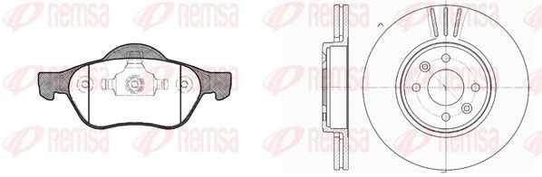 REMSA Sada bŕzd, Kotúčová brzda 8962.01 Sada bŕzd REMSA Honda CRX 8962.01