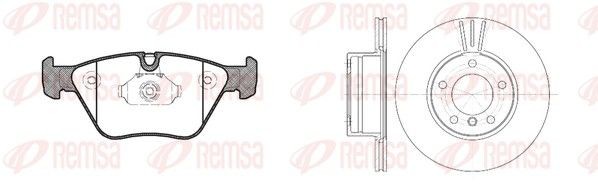 REMSA Pidurikomplekt, ketaspidur 8963.00 Pidurikomplekt REMSA Subaru Brat / MV 8963.00