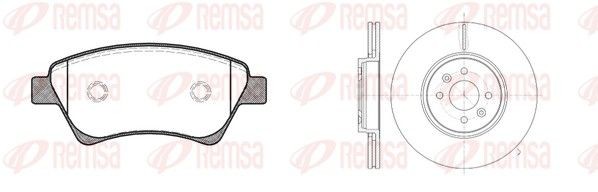 REMSA Σετ φρένων, δισκόφρενα 8976.04 Δισκόπλακες & τακάκια φρένων REMSA BMW X2 8976.04