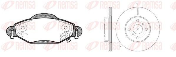 REMSA Brake discs and pads set 8978.00 8978.00 REMSA brake discs and pads for VOLVO V60