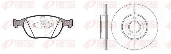 REMSA Remschijven en blokken 8984.00 8984.00 Remschijven en -blokken FORD SCORPIO REMSA