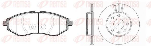 REMSA Jarrupalasarja, levyjarru 8986.00 8986.00 REMSA Jarrusarjat Mazda 5 hinta