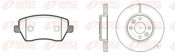 REMSA Kit de travões 8987.00 8987.00 Kit de pastilhas de travão e disco RENAULT TALISMAN REMSA