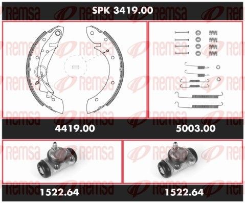 REMSA Remmenset, trommelrem SPK 3419.00 Trommelrem REMSA EVASION SPK 3419.00 goedkoop