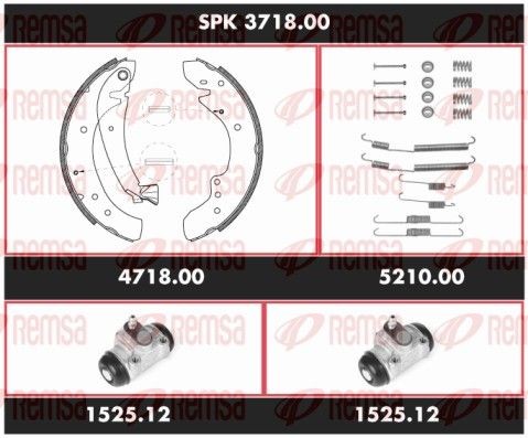 REMSA Jarrukenkäsarja, rumpujarru SPK 3718.00 SPK 3718.00 REMSA Jarrukenkäsarja, rumpujarru Fiat DOBLO hinta