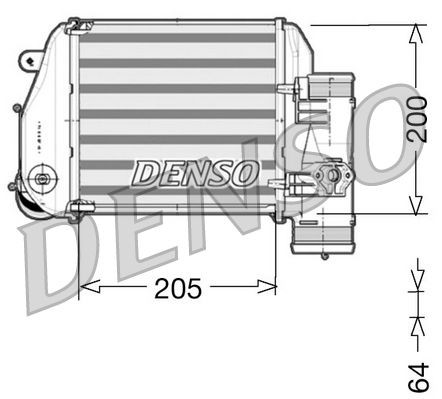DENSO Intercooler DIT02024 DIT02024 Intercooler DENSO AUDI A5