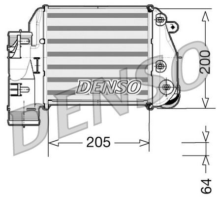 DENSO Intercooler DIT02025 DIT02025 Échangeur d'air AUDI A1 DENSO