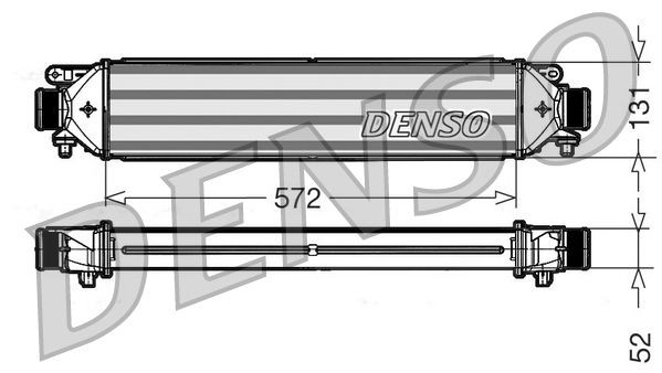 DENSO Intercooler DIT09109 Échangeur de turbo DENSO 850 DIT09109 pas cher