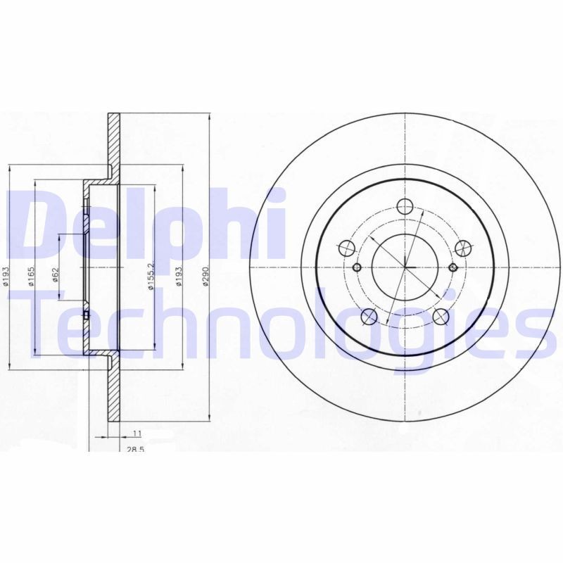 DELPHI Piduriketas BG4200C DELPHI BG4200C Tuuning Toyota Avensis T27 Kombi 2011