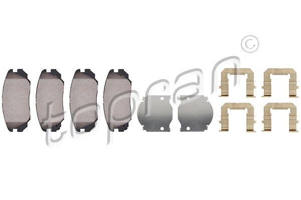 TOPRAN Bremseklodser 207 649 Klodser TOPRAN Hyundai i10 207 649