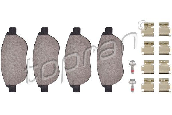 TOPRAN Brake pad set 721 239 CITROЁN C2 TOPRAN brake pads 721239