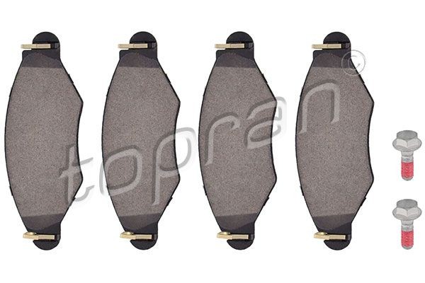 TOPRAN Brake pad set 721 233 Citroen C2 TOPRAN brake pads 721233