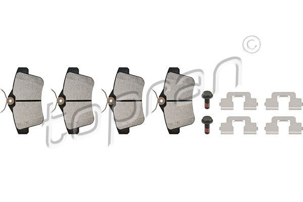TOPRAN Τακάκια φρένων 722 832 722 832 Σετ τακάκια PEUGEOT 4008 TOPRAN