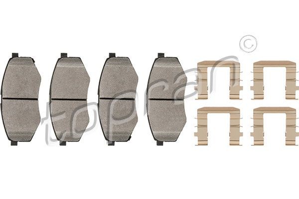 TOPRAN Bromsbelägg 820 795 820 795 TOPRAN bromsbelägg MAZDA 3