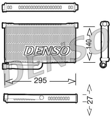 DENSO Εναλλάκτης θερμότητας, θέρμανση εσωτερικού χώρου DRR02004 DENSO DRR02004 Ψυγείο καλοριφέρ Audi A6 4f γνήσια τιμες