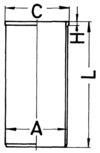 KOLBENSCHMIDT Cilindervoering 89823190 KOLBENSCHMIDT 89823190 Cilindervoering