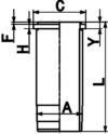 KOLBENSCHMIDT Cylinder Sleeve 89578110 89578110 KOLBENSCHMIDT cylinder sleeve RENAULT TRAFIC