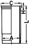 KOLBENSCHMIDT Cylinder Sleeve 88316110 KOLBENSCHMIDT 88316110 Convoy Platform / Chassis cylinder sleeve replacement