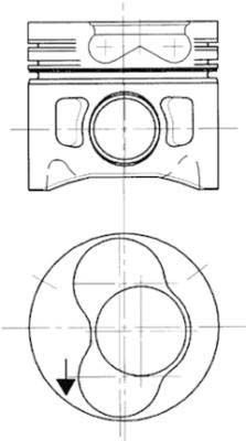 KOLBENSCHMIDT Pistone motore 94429700 KOLBENSCHMIDT 94429700 Pistone Volvo v70 1 originale prezzo