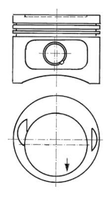 KOLBENSCHMIDT Kolv 93968600 KOLBENSCHMIDT 93968600 Kolv W201