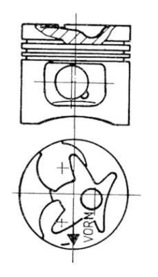KOLBENSCHMIDT Piston 94330620 KOLBENSCHMIDT 94330620 Mercedes W201 engine piston replacement