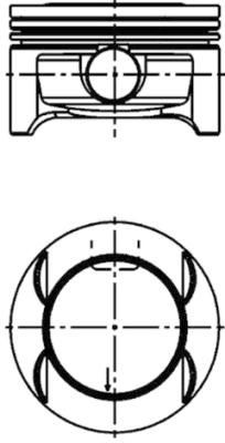 KOLBENSCHMIDT Zuiger 40385600 KOLBENSCHMIDT 40385600 Motorzuiger Opel Agila h00 prijs