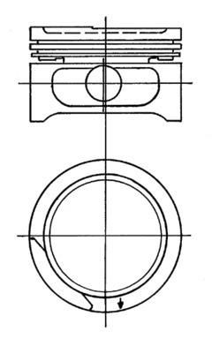 KOLBENSCHMIDT Virzulis 90555605 KOLBENSCHMIDT 90555605 Virzulis Opel Astra F cena