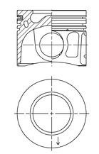 KOLBENSCHMIDT Zuiger 41072600 KOLBENSCHMIDT 41072600 Motorzuiger DS DS5 originele