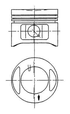 Piston KOLBENSCHMIDT 94910700 KOLBENSCHMIDT 94910700 2013 FIAT UNO piston replacement