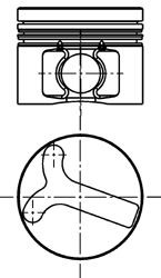 Piston KOLBENSCHMIDT 40060610 KOLBENSCHMIDT 40060610: Piston moteur Nissan PATHFINDER 2001
