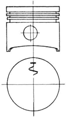 KOLBENSCHMIDT Piston 93696600 KOLBENSCHMIDT 93696600 Piston moteur Renault Rapid Van d'origine prix