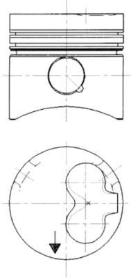 KOLBENSCHMIDT Πιστόνι 90732600 KOLBENSCHMIDT 90732600 Πιστόνι