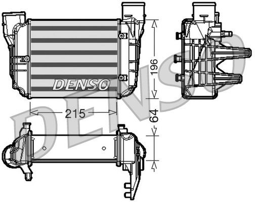 DENSO Intercooler DIT02002 DIT02002 DENSO intercooler Audi 90
