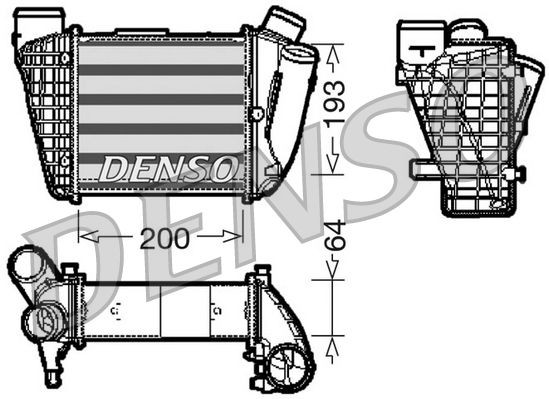 DENSO Intercooler DIT02004 DIT02004 Ladeluftkjøler MAZDA CX-30 DENSO