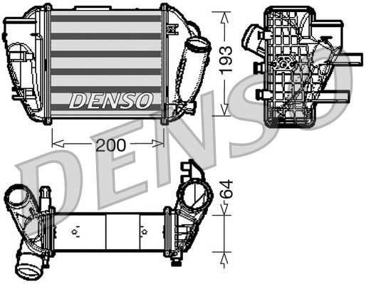 DENSO Interkūlers DIT02005 Interkūlers DENSO Volvo V50 DIT02005