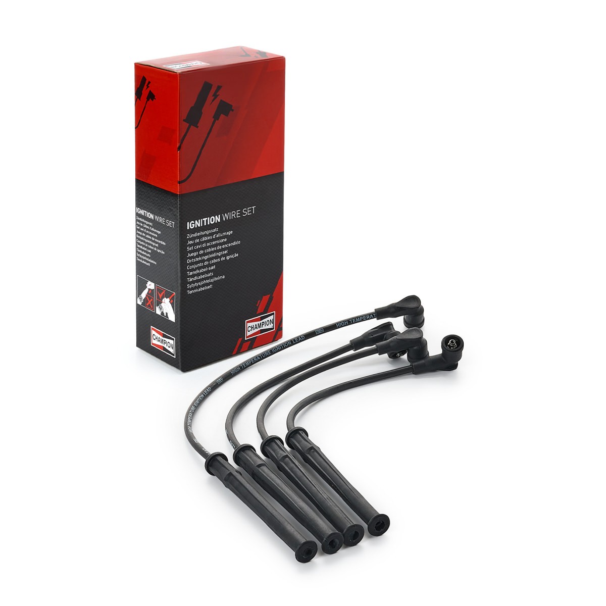 Augstsprieguma vadu komplekts CHAMPION CLS083 CHAMPION CLS083 Svečvadi RENAULT TWINGO 2005