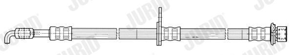 JURID Bremseslange 172655J Bremseslange JURID Peugeot 2008 172655J