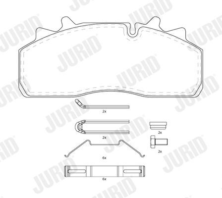 JURID Κυλινδράκι τροχού 251071J 251071J JURID Κυλινδράκι τροχού Chrysler φθηνά