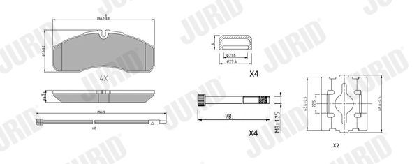 JURID Hjulcylinder 251073J 251073J Hjulcylinder JURID SMART FORTWO