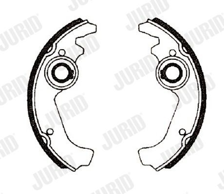 JURID Σετ σιαγόνων φρένων 361001J Παπουτσια φρενων JURID 500 361001J φθηνά