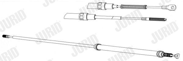 JURID Hand brake cable 432009J 432009J JURID BMW handbrake cable