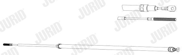 JURID Hand brake cable 432012J 432012J JURID BMW brake cable
