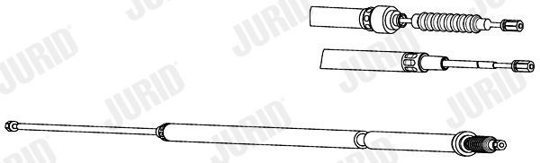 JURID Handbromsvajer 432729J 432729J JURID bromswire AUDI A4