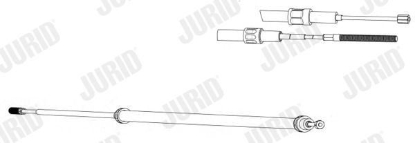 JURID Hand brake cable 432924J 432924J JURID hand brake cable BMW