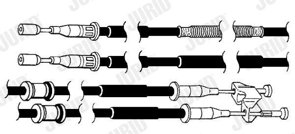 JURID Handremkabel 432937J Handremkabel JURID CHEVROLET 432937J