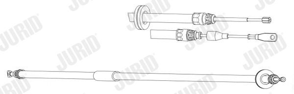 JURID Handbromsvajer 433020J 433020J JURID handbroms MERCEDES-BENZ CLA