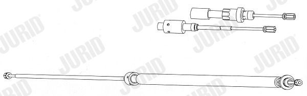 JURID Handbromsvajer 433025J 433025J JURID elektrisk handbroms Citroen XANTIA